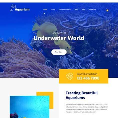 aquarium-services-wordpress-theme